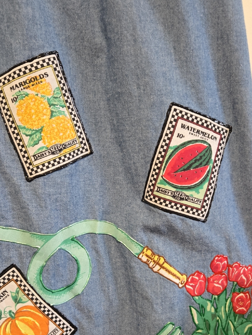 Vintage Denim Gardening Dress - Picture 9 of 11